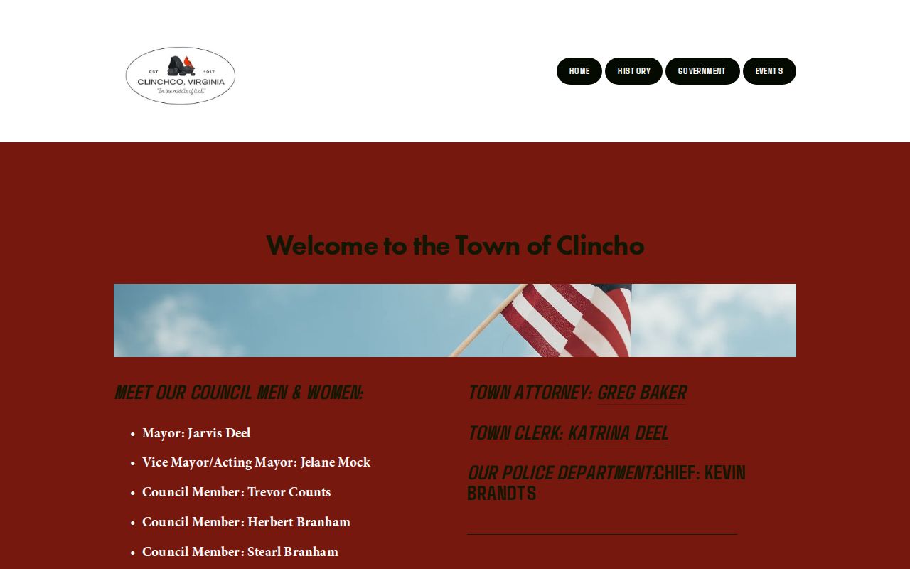Clinchco government information for Dickenson County warrant and records routing
