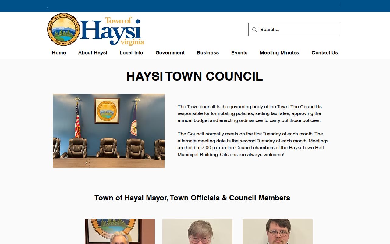 Haysi municipal building in Dickenson County for municipal warrant record routing