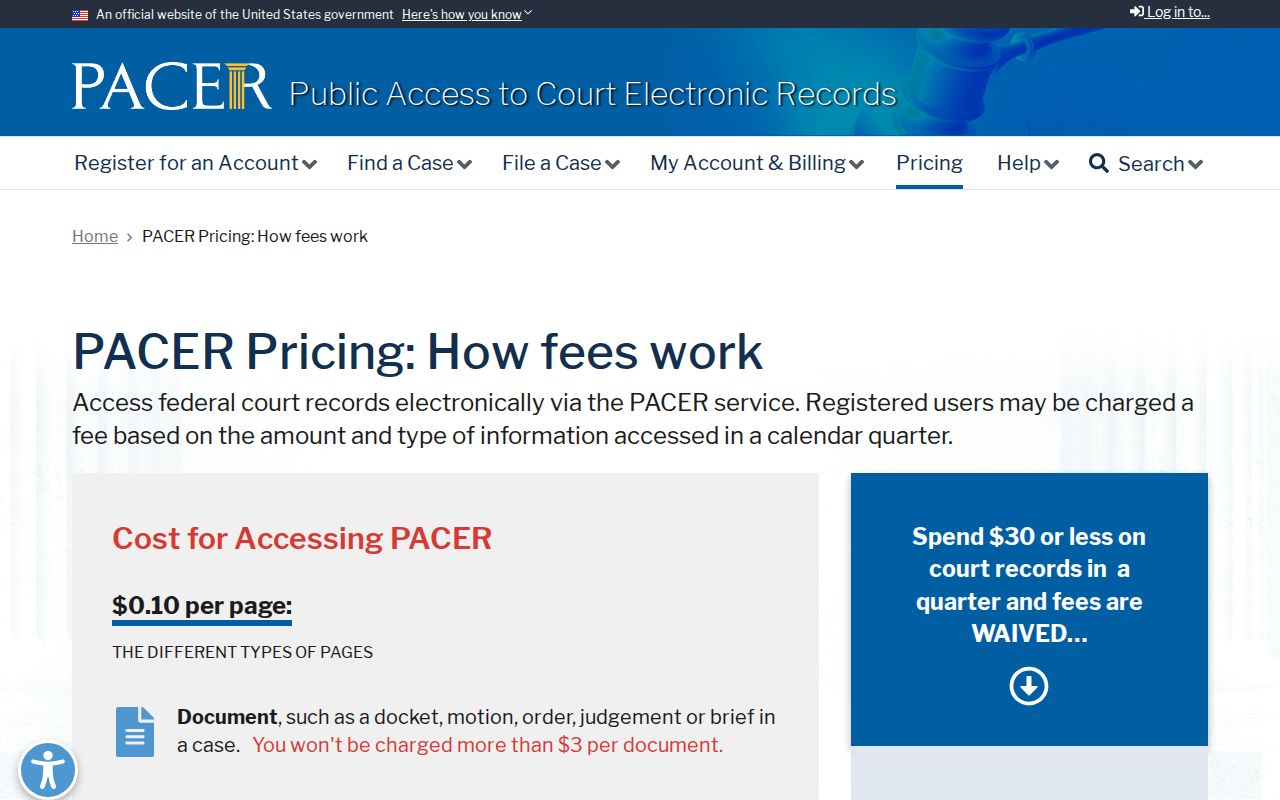 Dickenson County arrest warrant federal case access through PACER